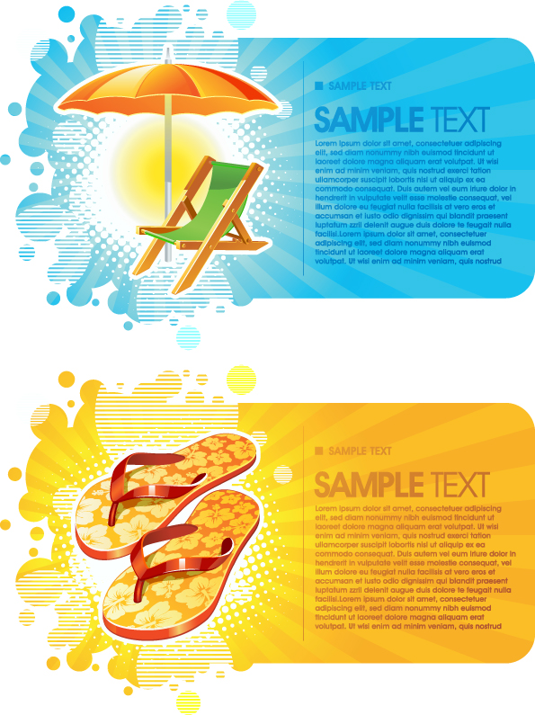 free vector Summer fashion card background vector